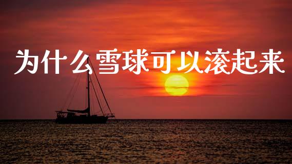 为什么雪球可以滚起来_https://m.ycdhulan.com_理财产品_第1张