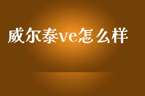 威尔泰ve怎么样_https://m.ycdhulan.com_股市在线_第1张