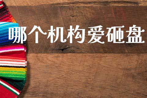 哪个机构爱砸盘_https://m.ycdhulan.com_理财产品_第1张
