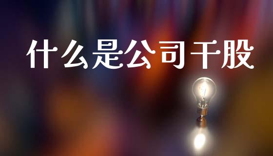 什么是公司干股_https://m.ycdhulan.com_期货交易_第1张