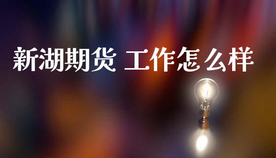 新湖期货 工作怎么样_https://m.ycdhulan.com_证券新闻_第1张