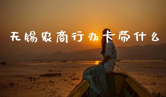无锡农商行办卡带什么_https://m.ycdhulan.com_期货交易_第1张