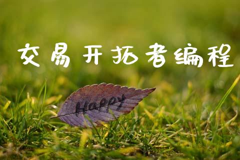 交易开拓者编程_https://m.ycdhulan.com_国际金融_第1张