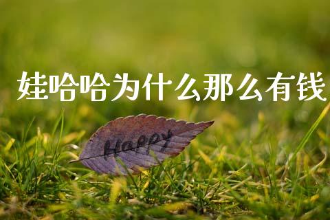 娃哈哈为什么那么有钱_https://m.ycdhulan.com_理财产品_第1张