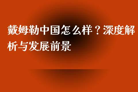 戴姆勒中国怎么样？深度解析与发展前景_https://m.ycdhulan.com_国际金融_第1张