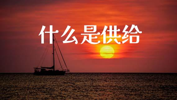什么是供给_https://m.ycdhulan.com_国际金融_第1张