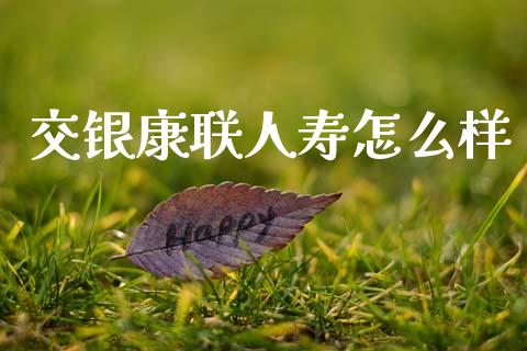 交银康联人寿怎么样_https://m.ycdhulan.com_证券新闻_第1张