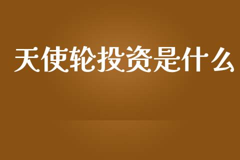 天使轮投资是什么_期货交易_第1张_财经要闻_股市在线_理财产品_国际金融 天使轮投资是什么_https://m.ycdhulan.com_期货交易_第1张