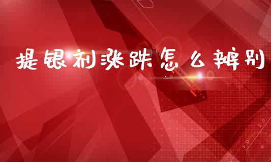提银剂涨跌怎么辨别_https://m.ycdhulan.com_财经要闻_第1张