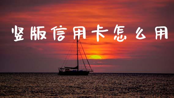 竖版信用卡怎么用_https://m.ycdhulan.com_国际金融_第1张