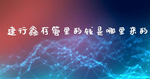 建行鑫存管里的钱是哪里来的_https://m.ycdhulan.com_证券新闻_第1张