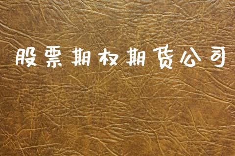 股票期权期货公司_https://m.ycdhulan.com_理财产品_第1张