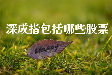 深成指包括哪些股票_https://m.ycdhulan.com_股市在线_第1张