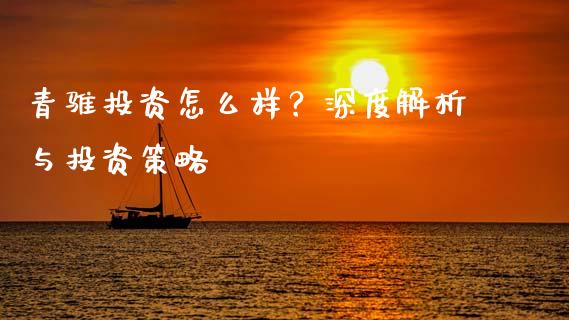 青骓投资怎么样？深度解析与投资策略_https://m.ycdhulan.com_证券新闻_第1张