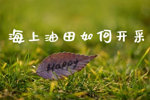 海上油田如何开采_https://m.ycdhulan.com_证券新闻_第1张