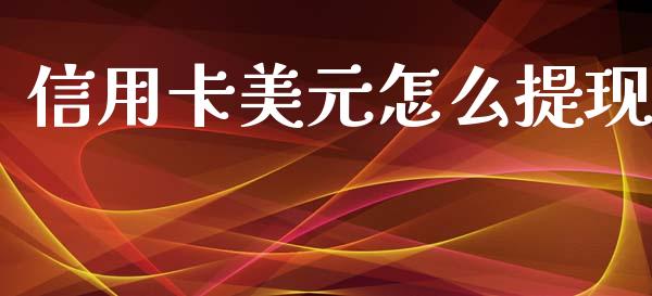 信用卡美元怎么提现_https://m.ycdhulan.com_财经要闻_第1张