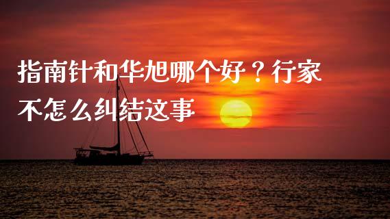指南针和华旭哪个好？行家不怎么纠结这事_https://m.ycdhulan.com_股市在线_第1张