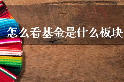 怎么看基金是什么板块_https://m.ycdhulan.com_财经要闻_第1张