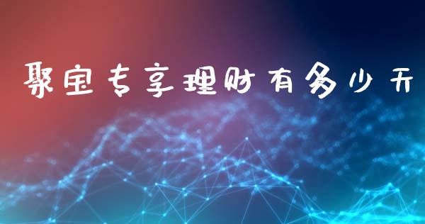 聚宝专享理财有多少天_https://m.ycdhulan.com_财经要闻_第1张