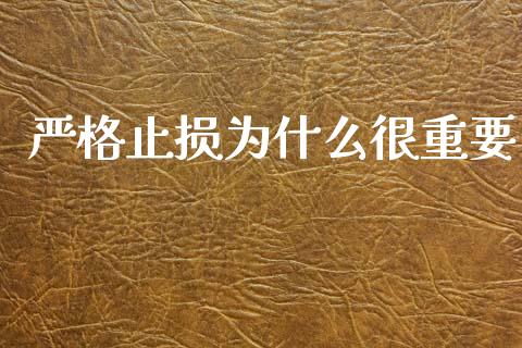 严格止损为什么很重要_https://m.ycdhulan.com_证券新闻_第1张