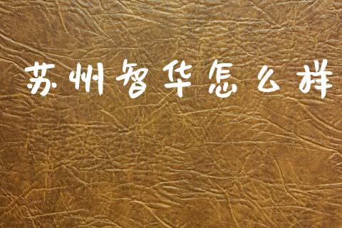 苏州智华怎么样_https://m.ycdhulan.com_财经要闻_第1张