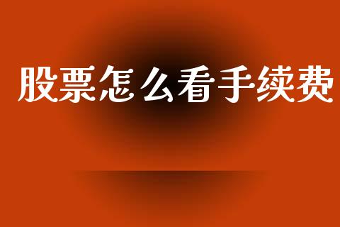 股票怎么看手续费_https://m.ycdhulan.com_理财产品_第1张