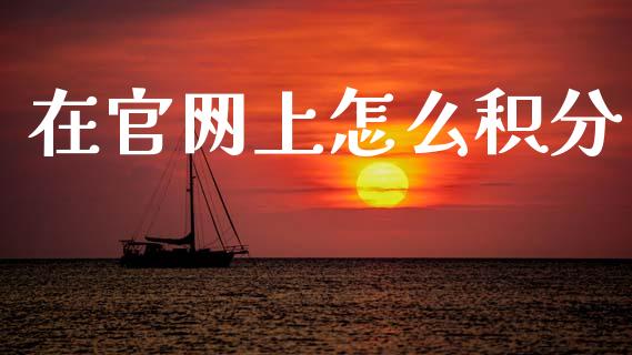在官网上怎么积分_https://m.ycdhulan.com_期货交易_第1张