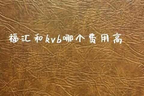 福汇和kvb哪个费用高_https://m.ycdhulan.com_期货交易_第1张
