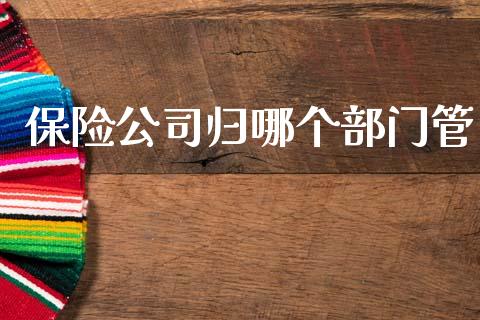 保险公司归哪个部门管_https://m.ycdhulan.com_证券新闻_第1张