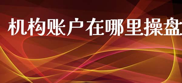 机构账户在哪里操盘_https://m.ycdhulan.com_财经要闻_第1张