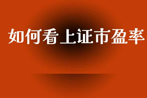 如何看上证市盈率_https://m.ycdhulan.com_国际金融_第1张