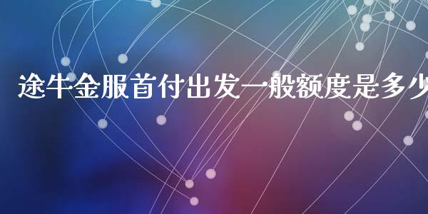途牛金服首付出发一般额度是多少_https://m.ycdhulan.com_国际金融_第1张
