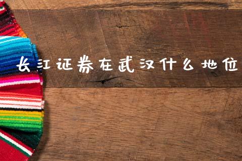 长江证券在武汉什么地位_https://m.ycdhulan.com_证券新闻_第1张