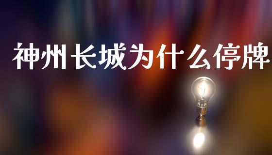 神州长城为什么停牌_https://m.ycdhulan.com_股市在线_第1张